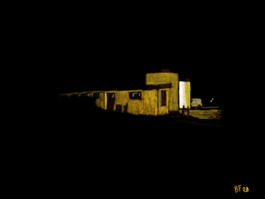 Arts numériques intitulée "Selfoss" par Bertrand Fraysse, Œuvre d'art originale, Peinture numérique