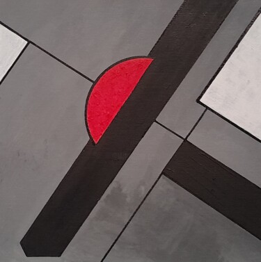 Картина под названием "Etude 10 ." - Bertrand Jost, Подлинное произведение искусства, Акрил Установлен на картон