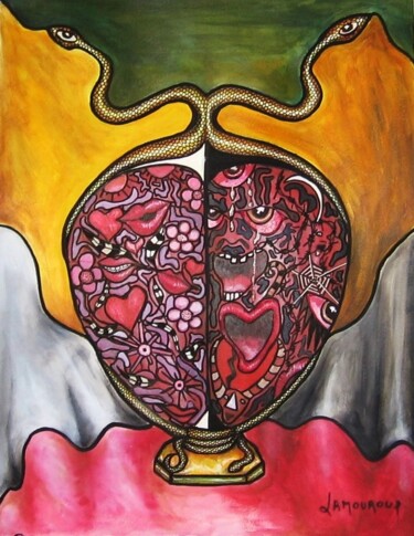 Malerei mit dem Titel "Fragrance" von Bertrand Lamouroux, Original-Kunstwerk, Acryl