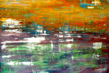 Peinture intitulée "atmosphère confuse" par Bertrand Maury, Œuvre d'art originale