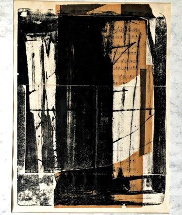 Printmaking titled "Pathologie Sédiment…" by Bertrand Tardieu, Original Artwork, Lithography