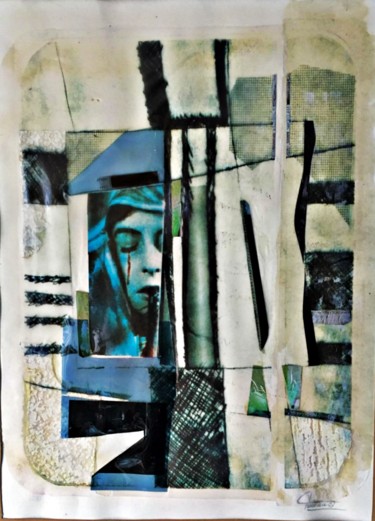 Collages intitulée "Morfil Medicolegal V" par Bertrand Tardieu, Œuvre d'art originale, Collages