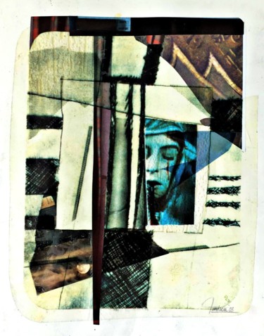 Collages intitulée "morfil Medicolégal…" par Bertrand Tardieu, Œuvre d'art originale, Collages