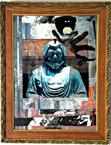 Collages intitolato "Martialité Divinato…" da Bertrand Tardieu, Opera d'arte originale, Collages
