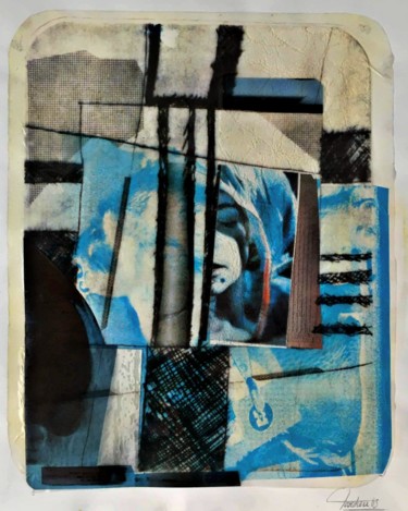 Collages intitulée "Ombrage Éphémère" par Bertrand Tardieu, Œuvre d'art originale, Collages