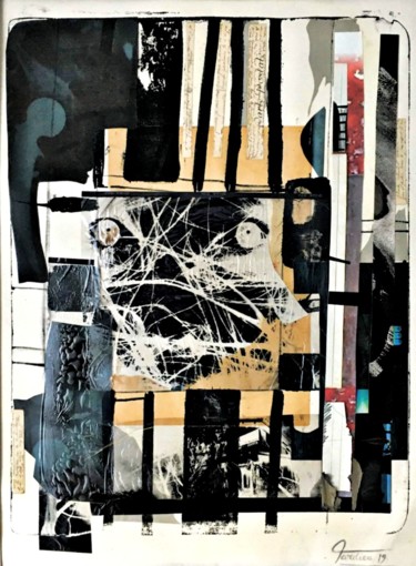 Collages intitulée "Réminiscence Frater…" par Bertrand Tardieu, Œuvre d'art originale, Collages
