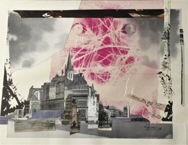 Collages intitulée "Ocularisation Sécul…" par Bertrand Tardieu, Œuvre d'art originale, Collages