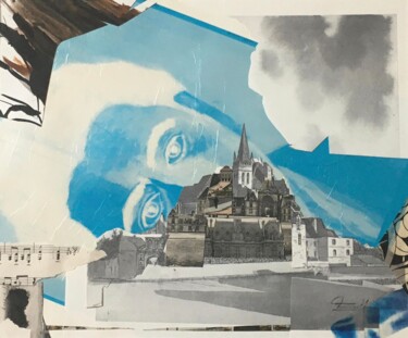 Occultation Sépulcral Collages intitulée "Occultation Sépulcr…" par Bertrand Tardieu, Œuvre d'art originale, Collages