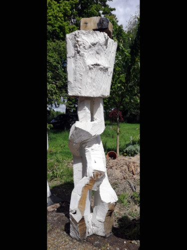 Sculpture intitulée "Résonnance 3" par Bertrand Michaud, Œuvre d'art originale, Bois