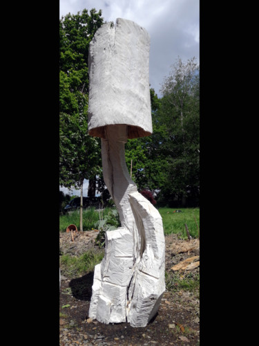 Sculpture intitulée "Résonnance 5" par Bertrand Michaud, Œuvre d'art originale, Bois