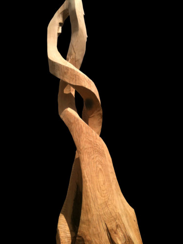 Sculpture titled "Désirs" by Bertrand Michaud, Original Artwork, Wood