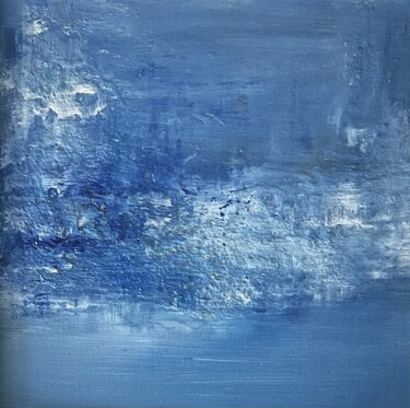 Painting titled "Bleu" by Bertrand Mugabure, Original Artwork, Acrylic