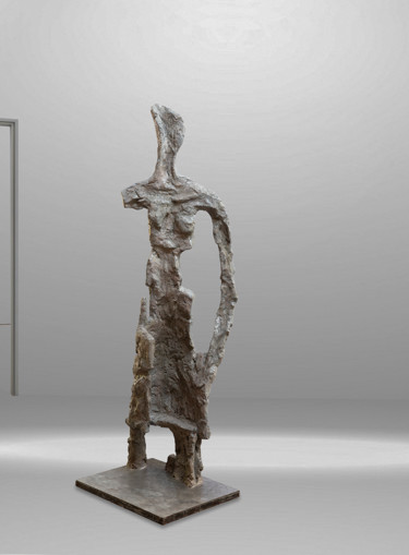 Sculpture intitulée "Marianne" par Bertrand Pigeon, Œuvre d'art originale, Ciment