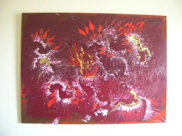 Peinture intitulée "feux d'artifice" par Bertrand Pothier, Œuvre d'art originale
