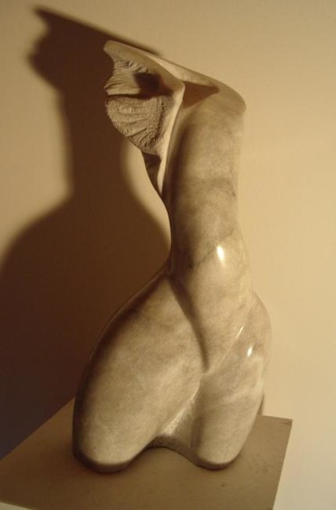 Skulptur mit dem Titel "3ème Sexe" von Yvon Bescond, Original-Kunstwerk, Stein