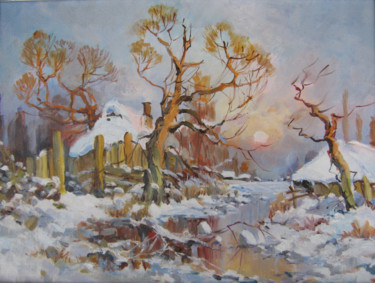 Картина под названием ""Зима"" - Владимир Комаревцев, Подлинное произведение искусства
