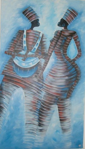 Painting titled "lovers rock" by Joseph Kwaw Besoabewie, Original Artwork