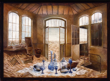 Painting titled "la soif ©" by Billy Renoir, Original Artwork, Acrylic