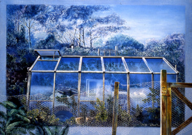 Peinture intitulée "la serre ©" par Billy Renoir, Œuvre d'art originale, Acrylique
