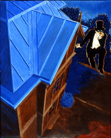 Painting titled "en maison 39 Fantom…" by Billy Renoir, Original Artwork, Acrylic