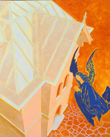 Peinture intitulée "maison 34 2ème ange…" par Billy Renoir, Œuvre d'art originale, Acrylique