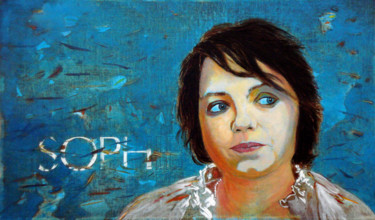 Pintura titulada "Sophie ©.jpg" por Billy Renoir, Obra de arte original, Acrílico Montado en Bastidor de camilla de madera