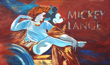 Peinture intitulée "Mickeylange ©" par Billy Renoir, Œuvre d'art originale, Acrylique