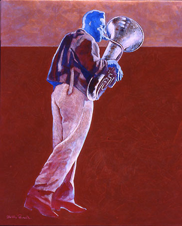 Pintura titulada "tuba ©" por Billy Renoir, Obra de arte original, Acrílico