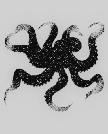 Цифровое искусство под названием "imaginary octopus" - Beth Kelni, Подлинное произведение искусства, 2D Цифровая Работа