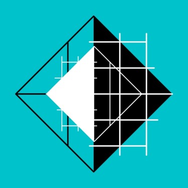 Цифровое искусство под названием "rhombus" - Beth Kelni, Подлинное произведение искусства, 2D Цифровая Работа