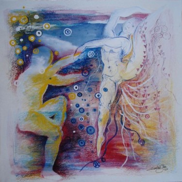 Pintura intitulada "Amar com o corpo VI" por Elisabete Da'Silva, Obras de arte originais, Óleo