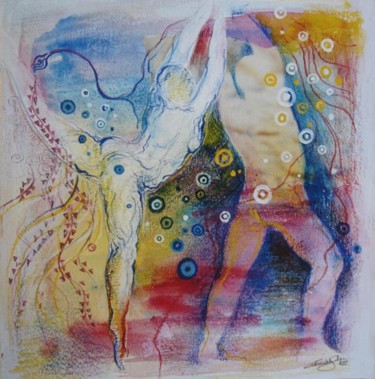 Pintura intitulada "Amar com o corpo VI" por Elisabete Da'Silva, Obras de arte originais, Óleo