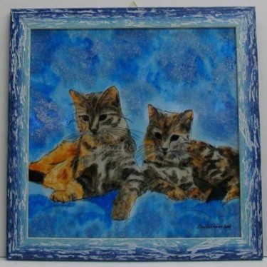 Pittura intitolato "Cats" da Betta Artusi Art, Opera d'arte originale