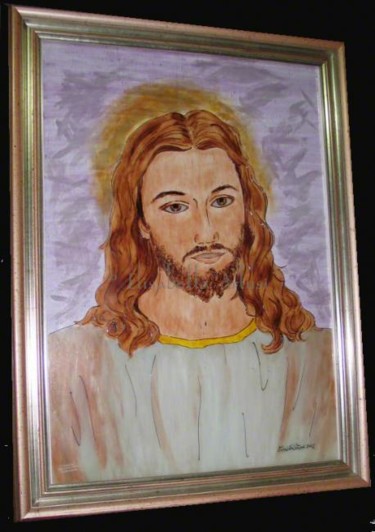 Pittura intitolato "Jesus" da Betta Artusi Art, Opera d'arte originale
