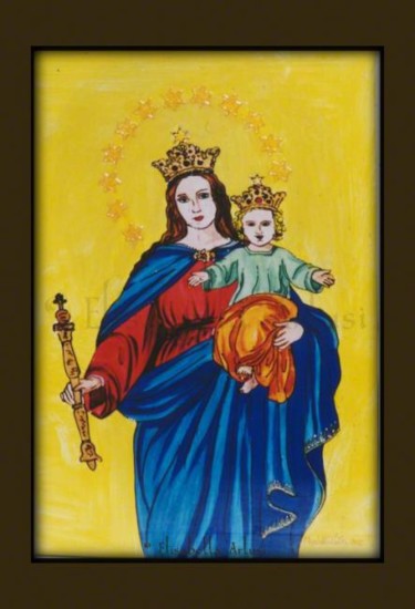 Pittura intitolato "Madonna con Bambino" da Betta Artusi Art, Opera d'arte originale
