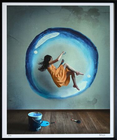 Fotografia intitolato "Créer sa bulle 03/20" da Bettina Dupont, Opera d'arte originale, Fotografia manipolata