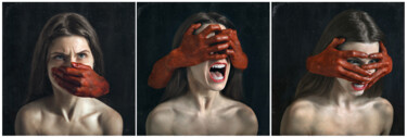 Fotografia intitulada "Transgression 1/3" por Bettina Dupont, Obras de arte originais, Fotografia Manipulada