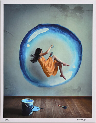 Fotografia intitolato "Créer sa bulle - 04…" da Bettina Dupont, Opera d'arte originale, Fotografia manipolata