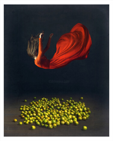 Fotografie mit dem Titel "Tomber dans les pom…" von Bettina Dupont, Original-Kunstwerk, Digitale Fotografie