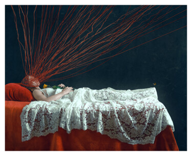 Fotografia intitulada "Réveille-toi 1/3" por Bettina Dupont, Obras de arte originais, Fotografia digital