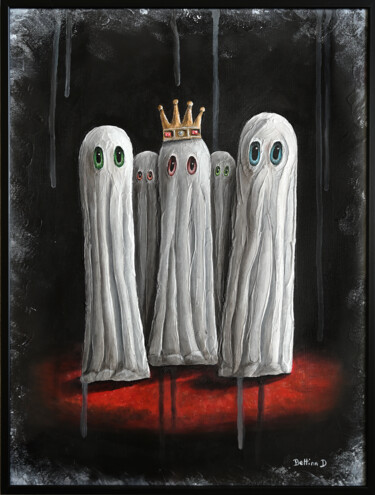 Peinture intitulée "Fantômes du passé" par Bettina Dupont, Œuvre d'art originale, Acrylique