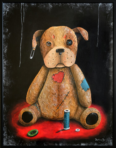 Peinture intitulée "Doudou" par Bettina Dupont, Œuvre d'art originale, Acrylique