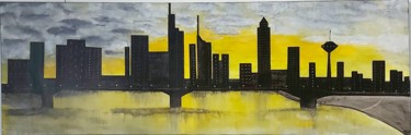 Schilderij getiteld "Frankfurt" door Bettina Ullmann, Origineel Kunstwerk, Acryl