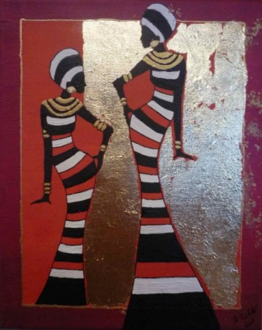 Painting titled "Africa II" by Bettina Pichler, Original Artwork