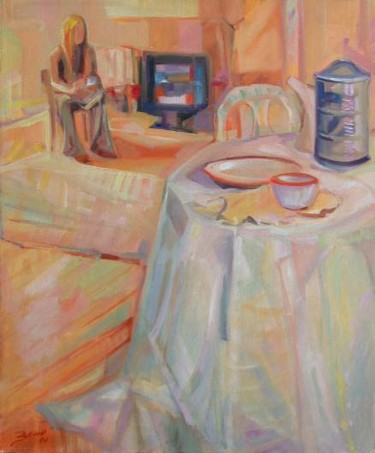 Painting titled "la-colazione.jpg" by Lucio Betto, Original Artwork