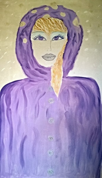 Painting titled "La fée de l'hiver" by Miouchka, Original Artwork