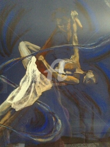 Dessin intitulée "Tango" par Betty Camiade, Œuvre d'art originale, Pastel