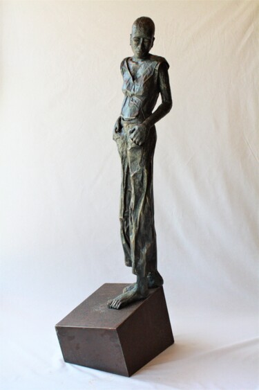 Sculpture intitulée "ça tangue" par Betty Hanns, Œuvre d'art originale, Papier mâché