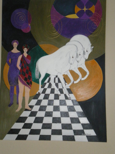 Peinture intitulée "006.jpg Unison /Uni…" par Betty Mellaerts, Œuvre d'art originale, Huile