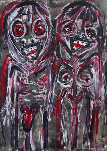Картина под названием "The Friend" - Betty Steinmair, Подлинное произведение искусства, Акрил
